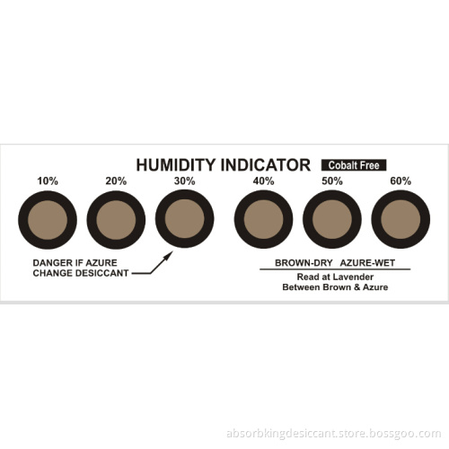 Low Price Cobalt Free Humidity Indicator Card